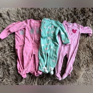 9 and 12 Month Polyester Pajamas Bundle
